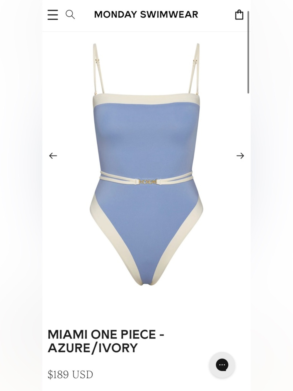 Monday Swimwear Miami One Piece